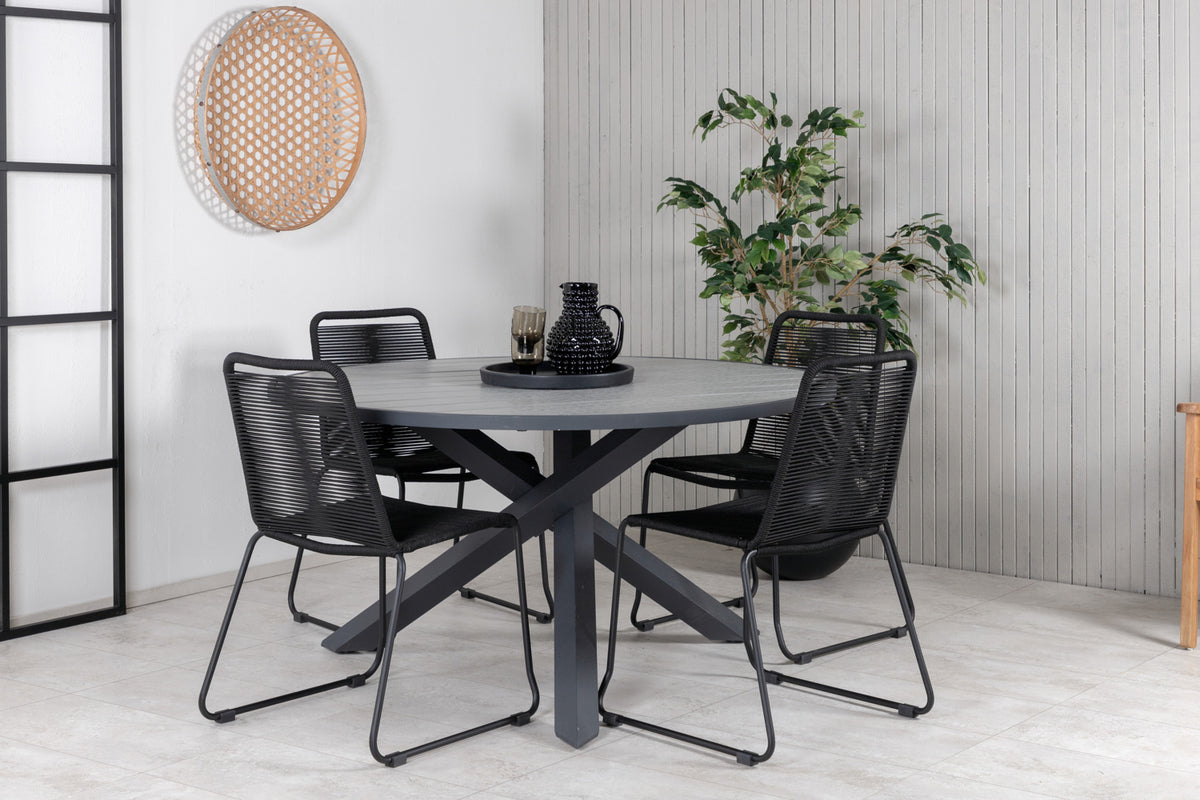 Parma, Lindos Spisegrupper Sort Mørkegrå