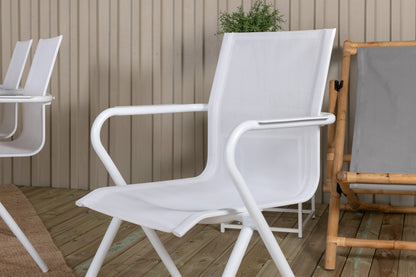 Alina & Mexico Spisestole Hvid + Spisebord 90x160/240