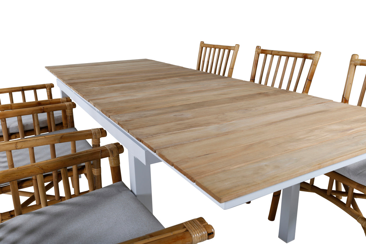 Cane & Mexico Spisestole Natur + Spisebord 160 x 91