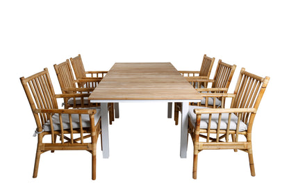 Cane & Mexico Spisestole Natur + Spisebord 160 x 91