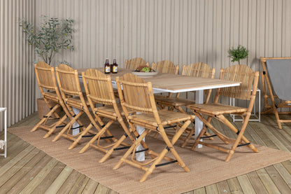 Cane & Mexico Caféstole Natur + Spisebord 90x160/240