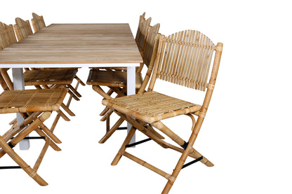 Cane & Mexico Caféstole Natur + Spisebord 90x160/240