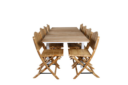 Cane & Mexico Caféstole Natur + Spisebord 90x160/240