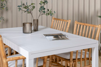 Cane & Marbella Spisestole Natur + Spisebord 160 x 100