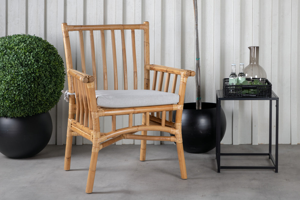 Cane & Marbella Spisestole Natur + Spisebord 160 x 100