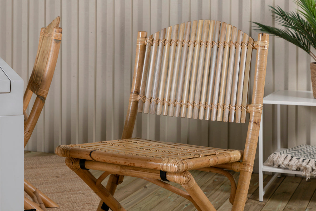 Cane & Marbella Caféstole Natur + Spisebord 160x100x75