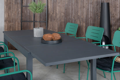 Nicke & Marbella Spisestole Grøn + Spisebord 160x100x75