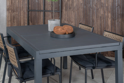 Paola & Marbella Spisestole Natur + Spisebord 160x100x75