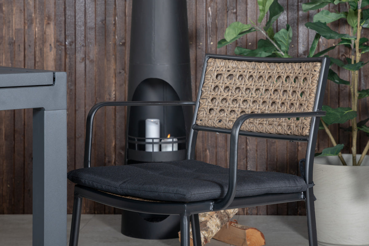 Paola & Marbella Spisestole Natur + Spisebord 160x100x75