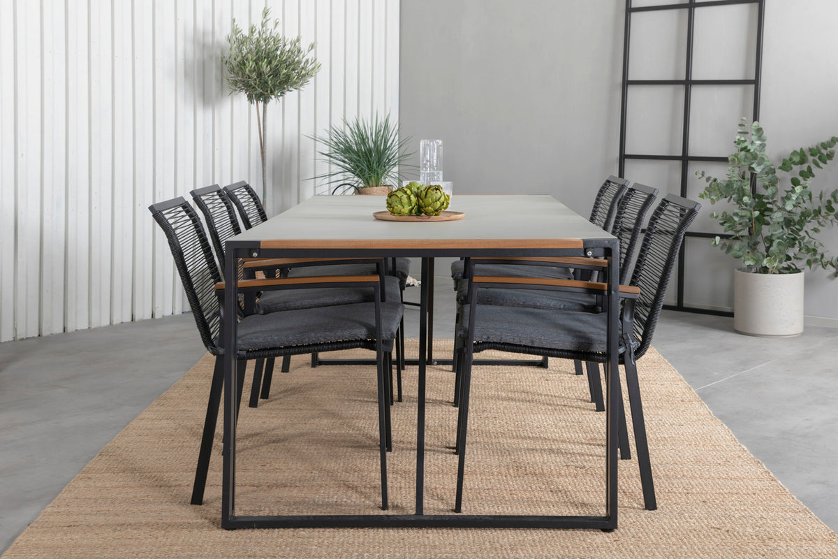 Spisestuesæt Sort Sort