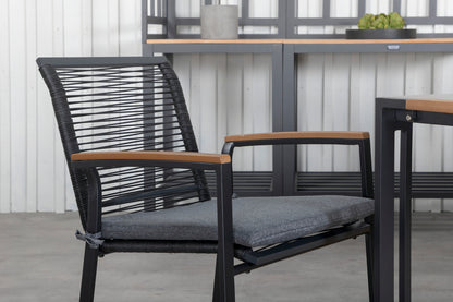 Spisestuesæt Sort Sort