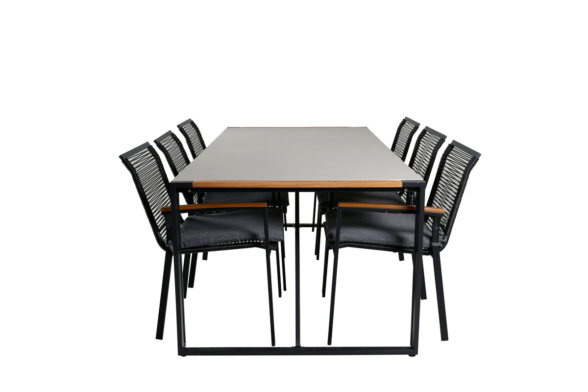 Spisestuesæt Sort Sort