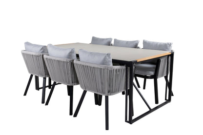 Spisegruppe Grå Sort