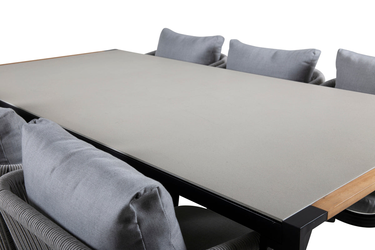 Spisegruppe Grå Sort