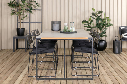 Spisestuesæt Sort Sort