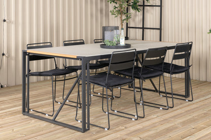 Spisestuesæt Sort Sort