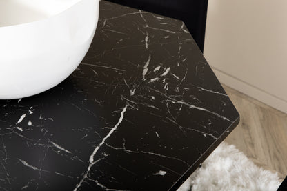 Muce & Marbs spisebordsstol 2-pak sort + rundt spisebord ⌀110 sort