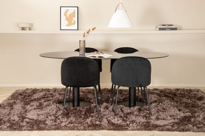 Pillan, Wrinkles Oval Dining Set