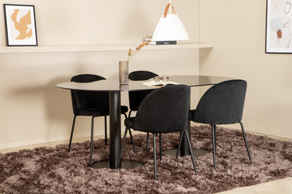 Pillan, Wrinkles Oval Dining Set
