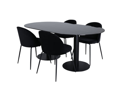 Pillan, Wrinkles Oval Dining Set