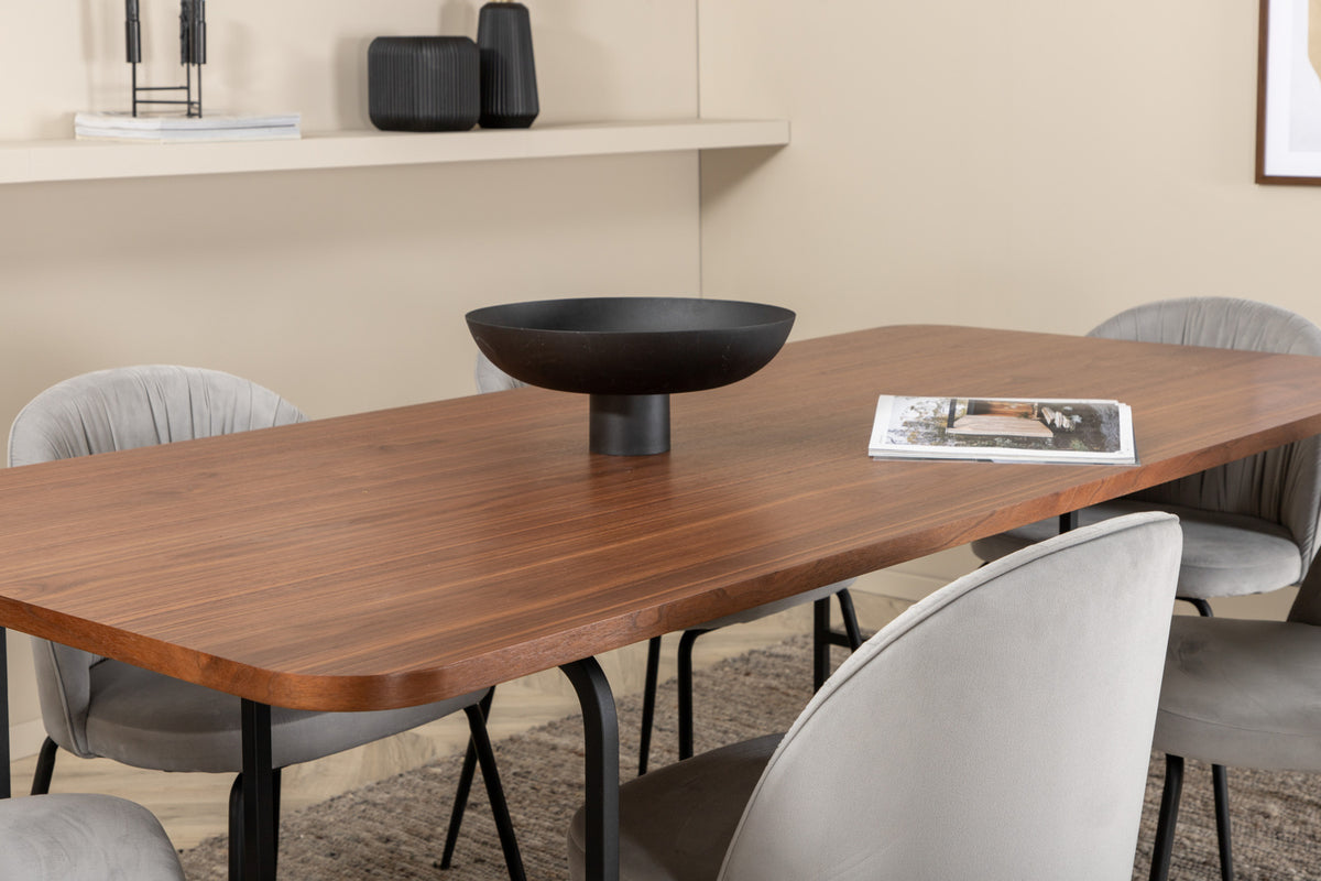 Uno, Wrinkles Rektangulært Spisebordssæt