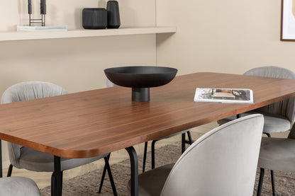 Uno, Wrinkles Rektangulært Spisebordssæt