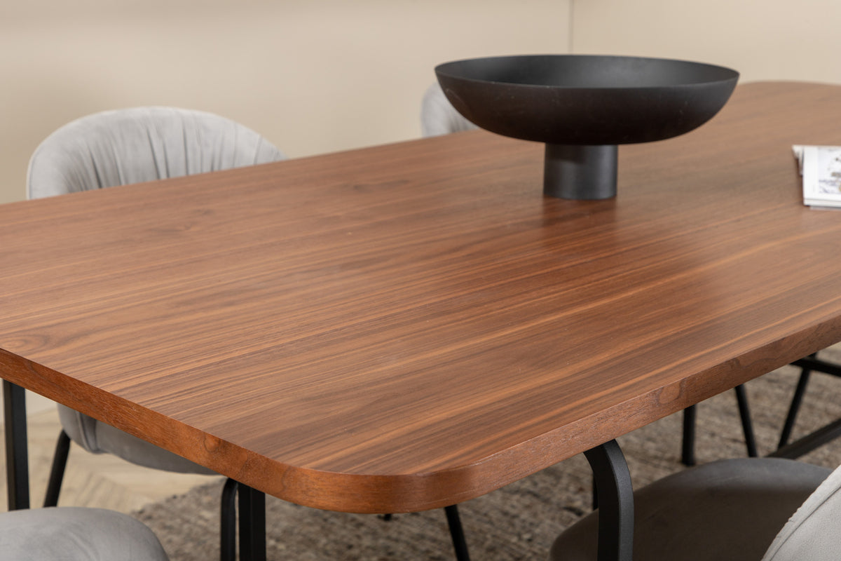 Uno, Wrinkles Rektangulært Spisebordssæt