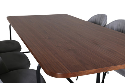 Uno, Wrinkles Rektangulært Spisebordssæt