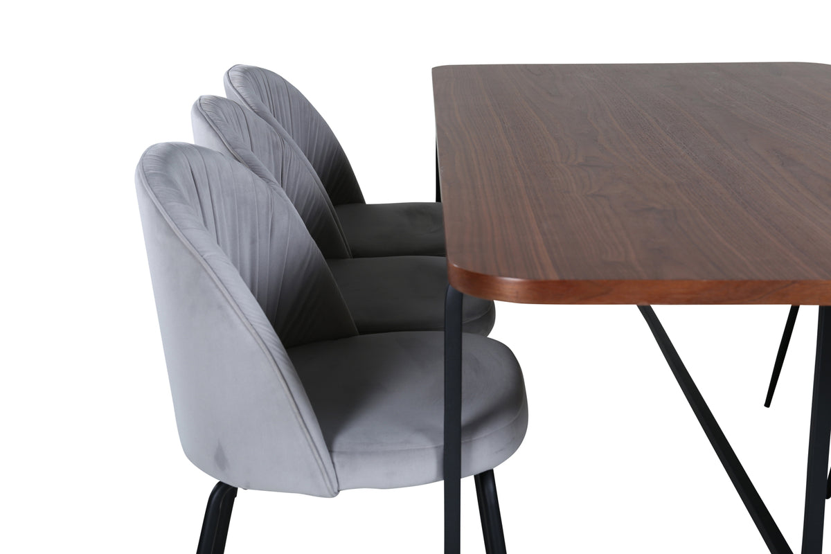 Uno, Wrinkles Rektangulært Spisebordssæt