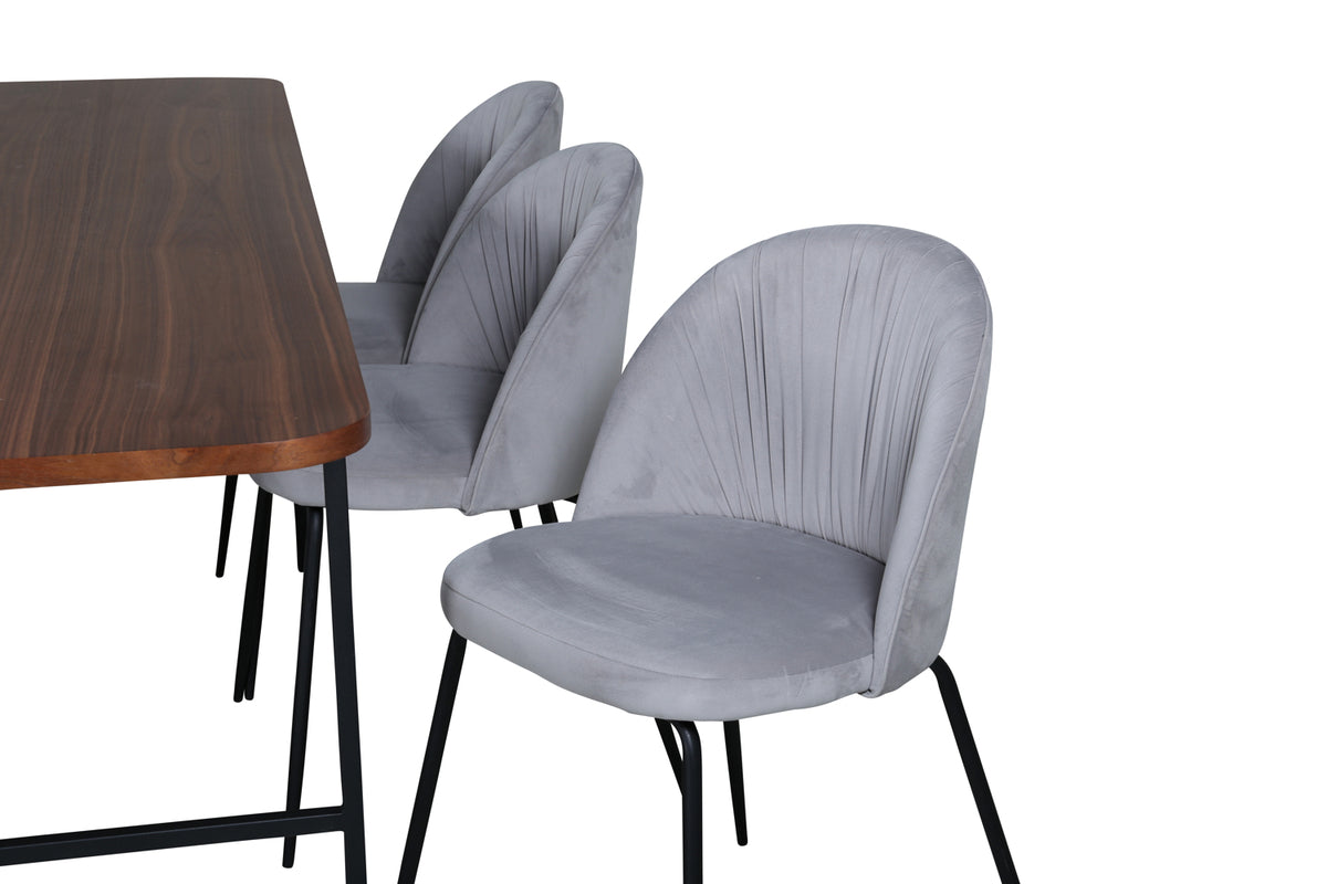 Uno, Wrinkles Rektangulært Spisebordssæt