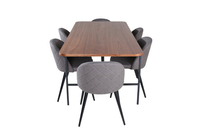 Uno, Velvet rektangulært spisebordssæt