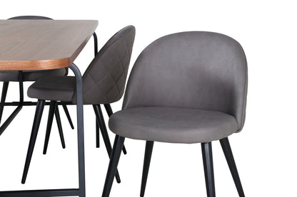 Uno, Velvet rektangulært spisebordssæt