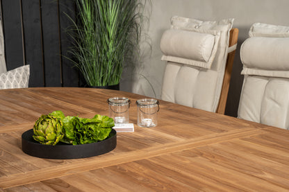 Kenya Positionsstole Natur + Ovalt Spisebord