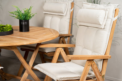 Position Chair Nature + Rundt Spisebord 120 Nature