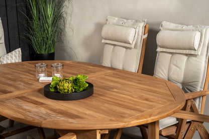 Kenya Positionsstole Natur + Ovalt Spisebord