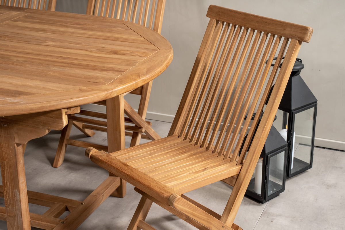 Kenya Spisebordsstole Natur + Spisebord 180 x 120