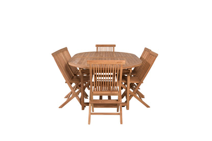 Kenya Spisebordsstole Natur + Spisebord 180 x 120