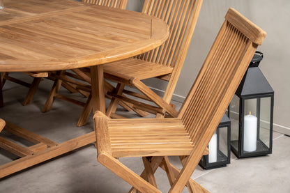 Kenya Spisebordsstole Natur + Spisebord 180 x 120