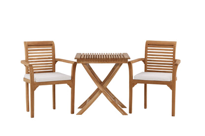 Kenya & Ghana Spisestole Guld + Cafebord 70x70