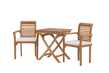 Kenya & Ghana Spisestole Guld + Cafebord 70x70