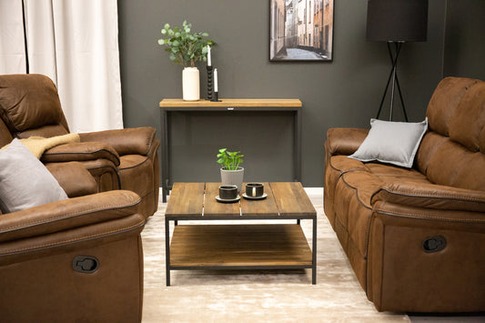 Saranda Reclinersofaer Brun + Reclinerlænestole Brun