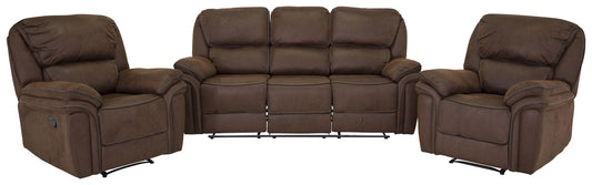 Saranda Reclinersofaer Brun + Reclinerlænestole Brun