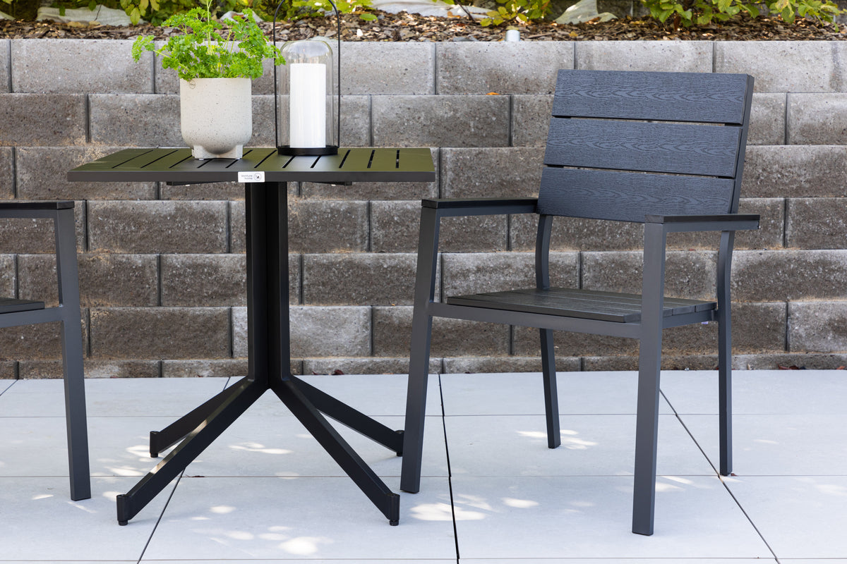 Spisebordsstol 2-pak Sort