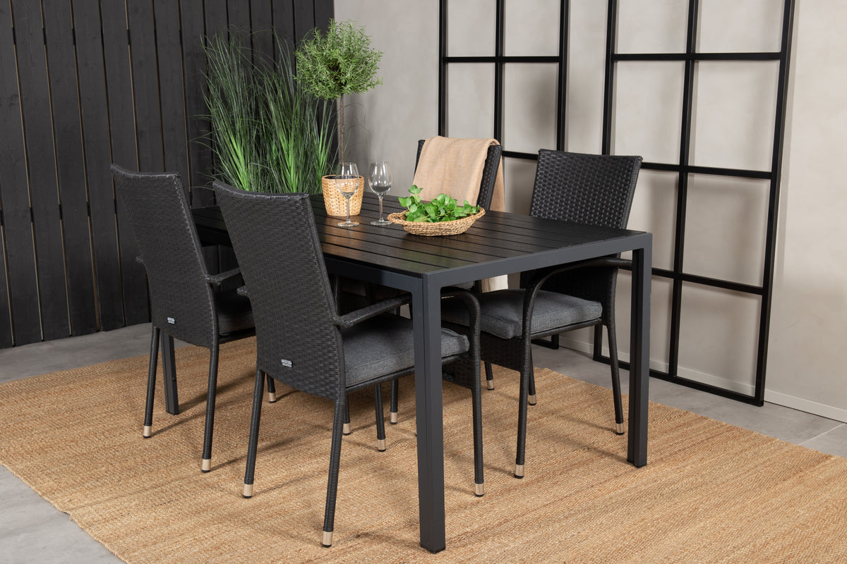 Anna & Break Spisebordsstole Sort +