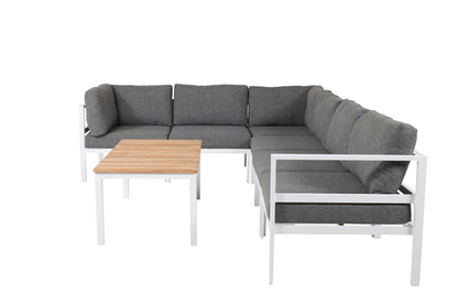 Sofa Bord 110 x 60 Natur + Sofamodul Hvid