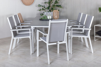 Levels & Parma Spisebord 160 x 100 + Spisestole Grå