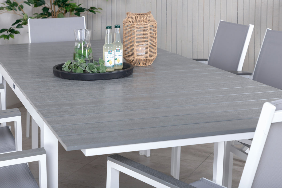 Levels & Parma Spisebord 160 x 100 + Spisestole Grå