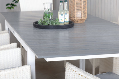 Levels & Padova Spisebord 160x100x75 + Reclinerstole Hvid