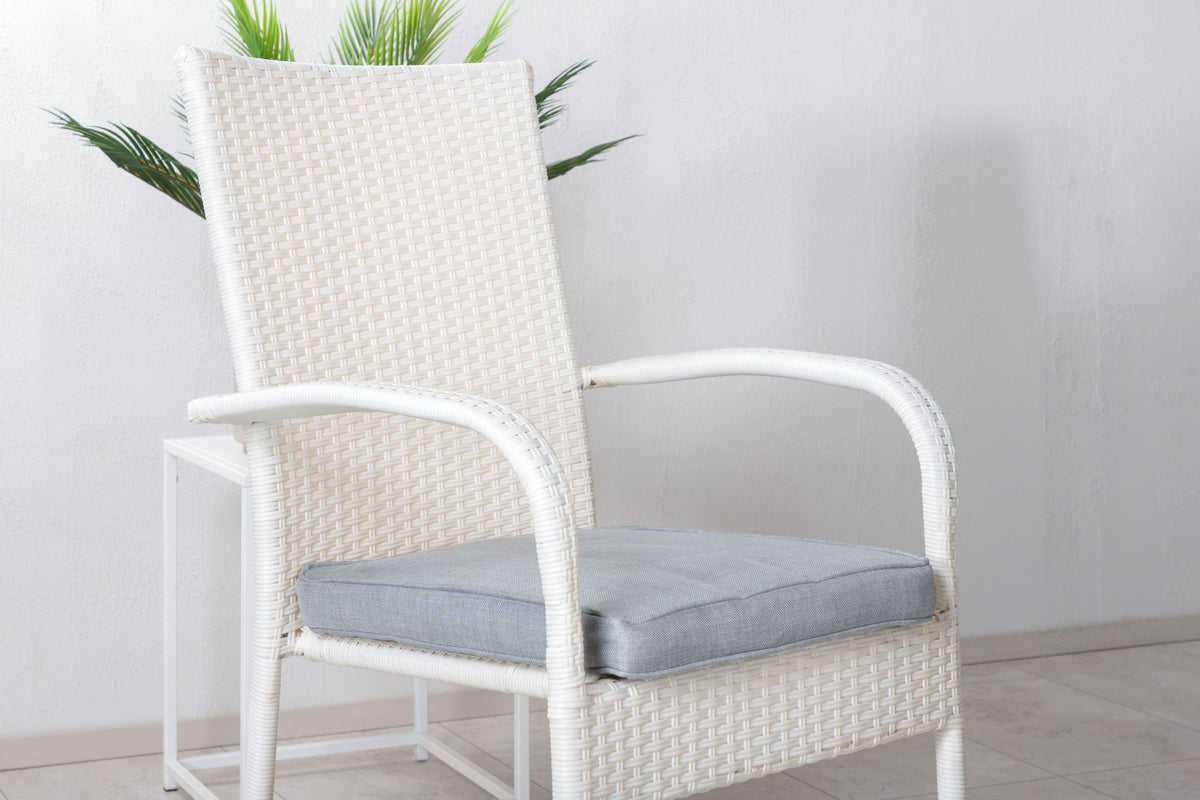 Levels & Anna Spisebord 160x100x75 + Spisestole Hvid