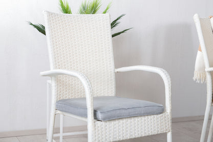 Levels & Anna Spisebord 160x100x75 + Spisestole Hvid